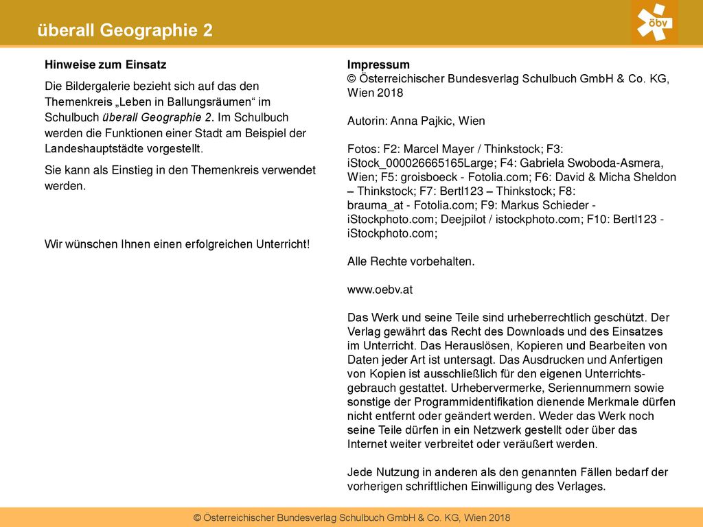 Impressum. © Österreichischer Bundesverlag Schulbuch GmbH & Co. KG, Wien