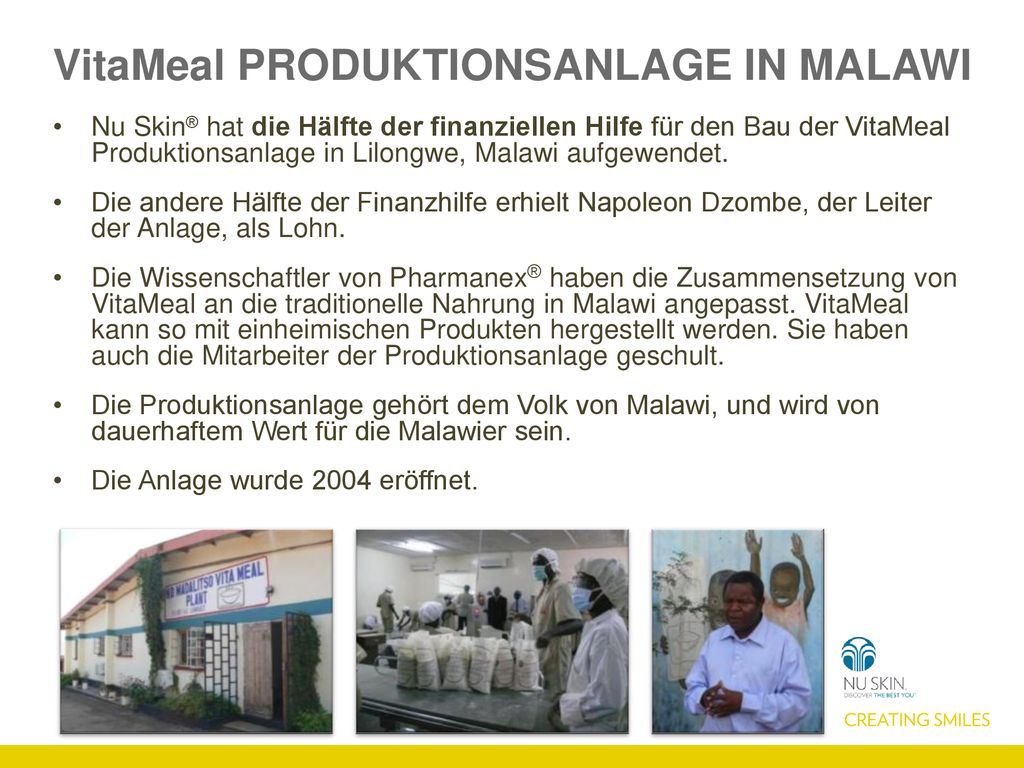 VitaMeal Produktionsanlage in Malawi