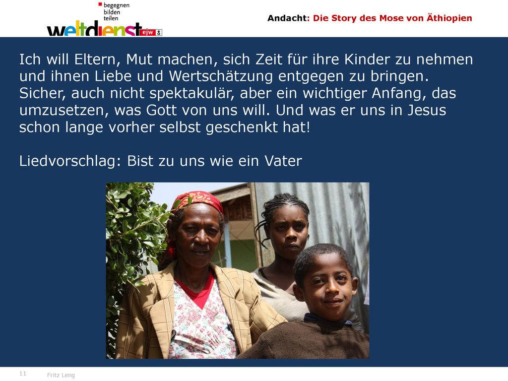 Ich will Eltern, Mut machen, sich Zeit für ihre Kinder zu nehmen und ihnen Liebe und Wertschätzung entgegen zu bringen. Sicher, auch nicht spektakulär, aber ein wichtiger Anfang, das umzusetzen, was Gott von uns will. Und was er uns in Jesus schon lange vorher selbst geschenkt hat!