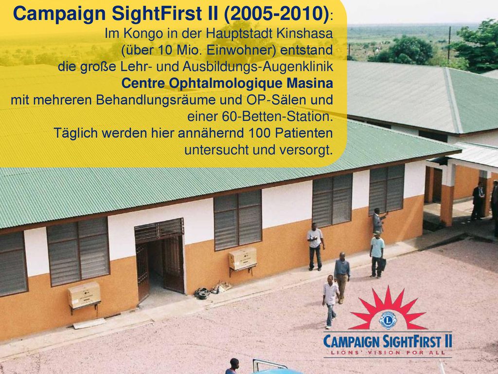 Tausende von Kinder im Kongo sind am Grauen Star erblindet