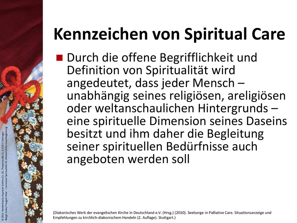 Thema 7 Basiswissen Spiritualität Grundlagen Spiritual Care. ppt