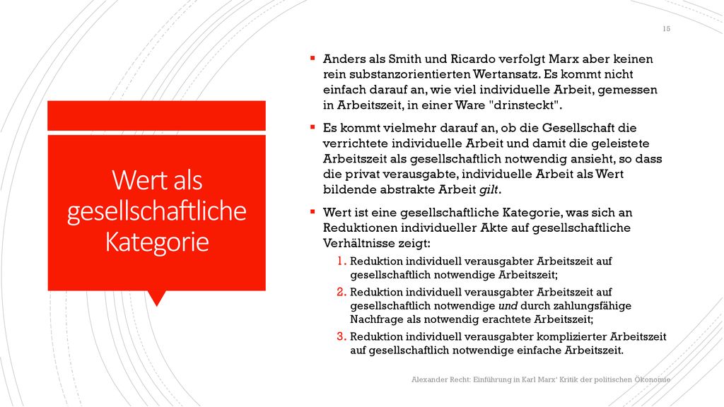 Wert als gesellschaftliche Kategorie
