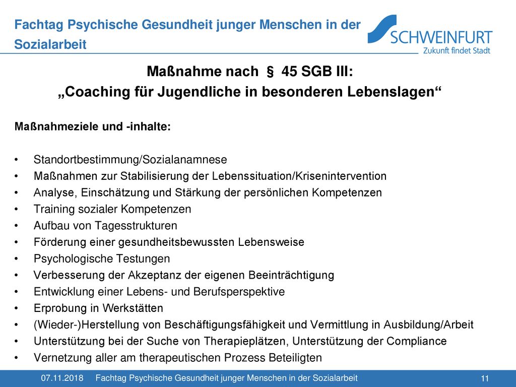 Fachtag Psychische Gesundheit junger Menschen in der Sozialarbeit