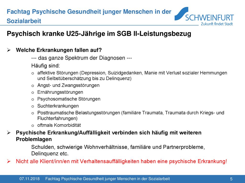Fachtag Psychische Gesundheit junger Menschen in der Sozialarbeit