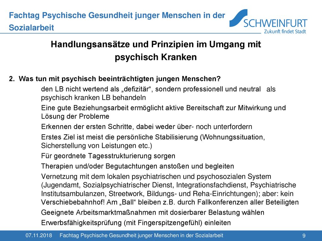 Fachtag Psychische Gesundheit junger Menschen in der Sozialarbeit
