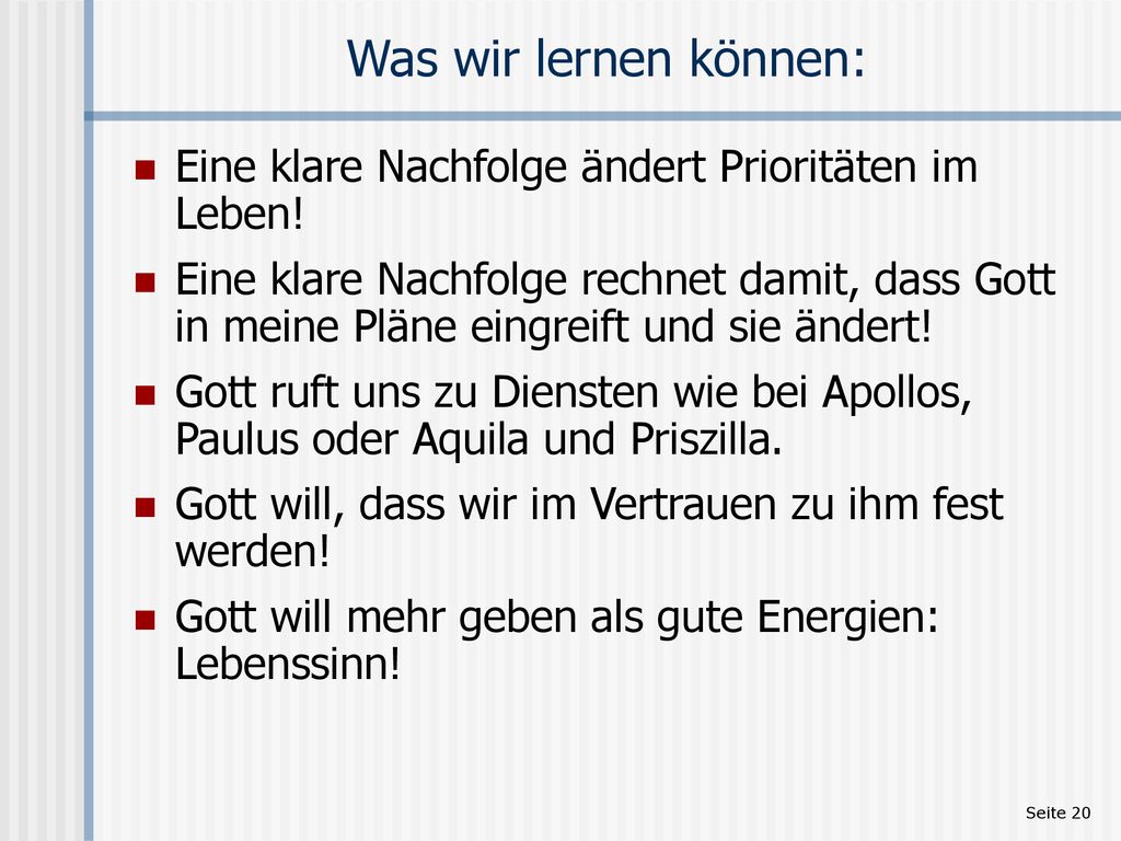 Apg: Ende der 2. MR - Beginn der 3. MR