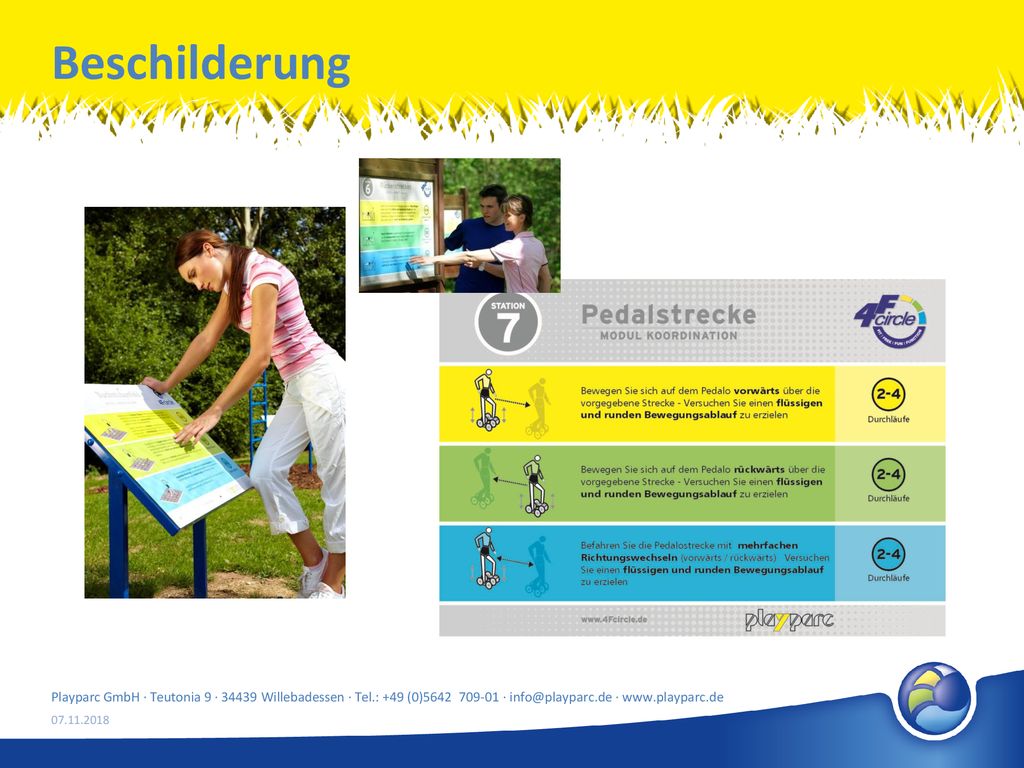 Beschilderung Playparc GmbH · Teutonia 9 · Willebadessen · Tel.: +49 (0) · ·