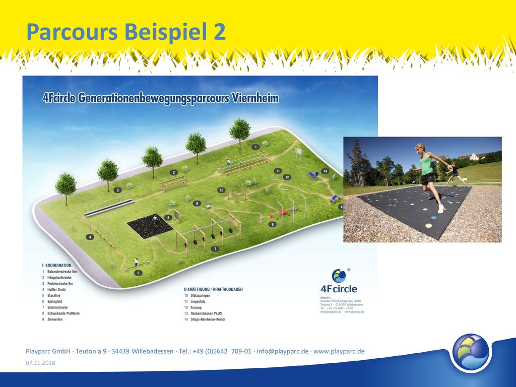 Parcours Beispiel 2 Playparc GmbH · Teutonia 9 · Willebadessen · Tel.: +49 (0) · ·