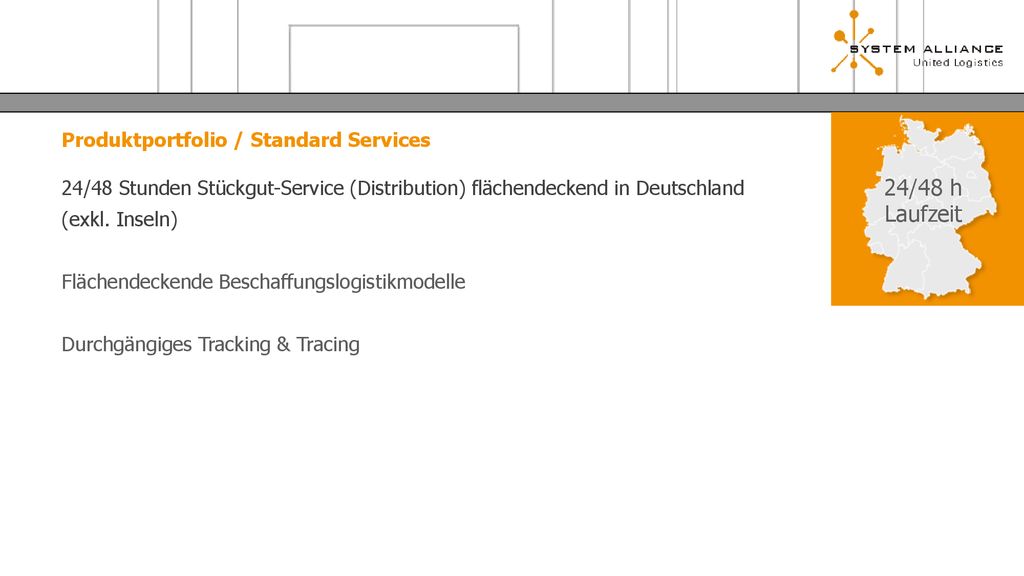 Produktportfolio / Standard Services