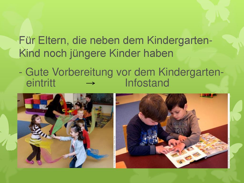 Für Eltern, die neben dem Kindergarten-Kind noch jüngere Kinder haben