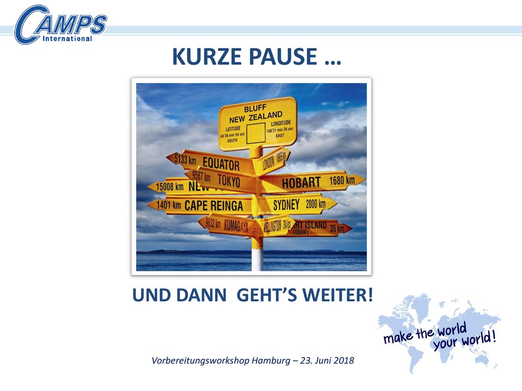 Vorbereitungsworkshop Hamburg – 23. Juni 2018