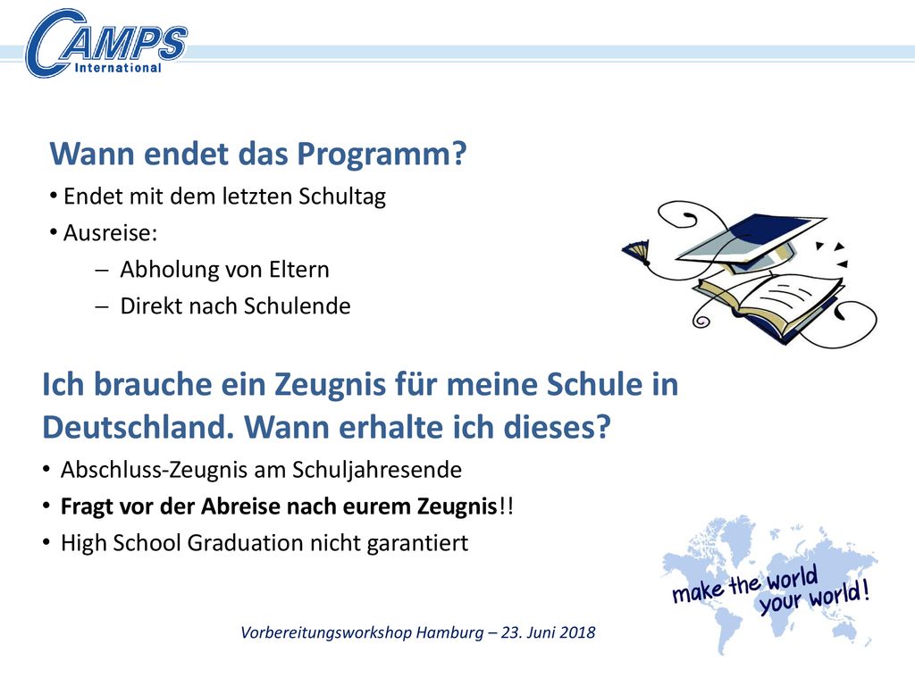 Vorbereitungsworkshop Hamburg – 23. Juni 2018