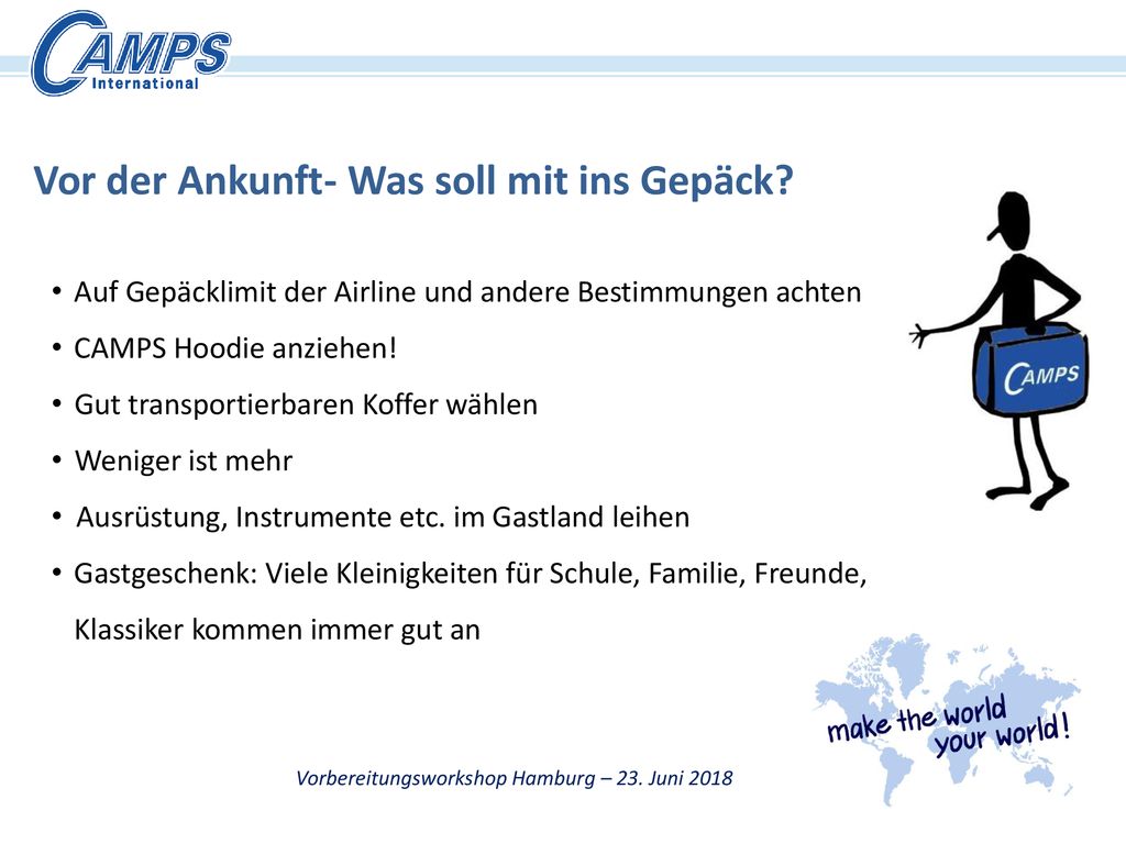 Vorbereitungsworkshop Hamburg – 23. Juni 2018