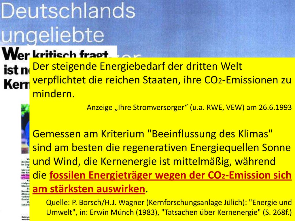 RWE & Co. schreiben das selbst! Zitate aus ihrer Atomwerbung: