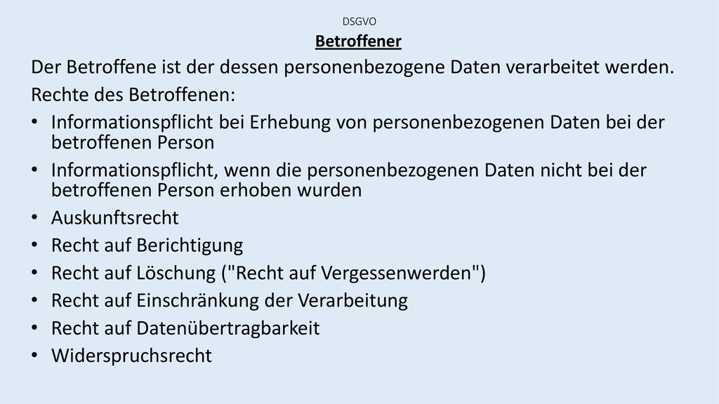 DSGVO Datenschutz-Grundverordnung - Ppt Herunterladen