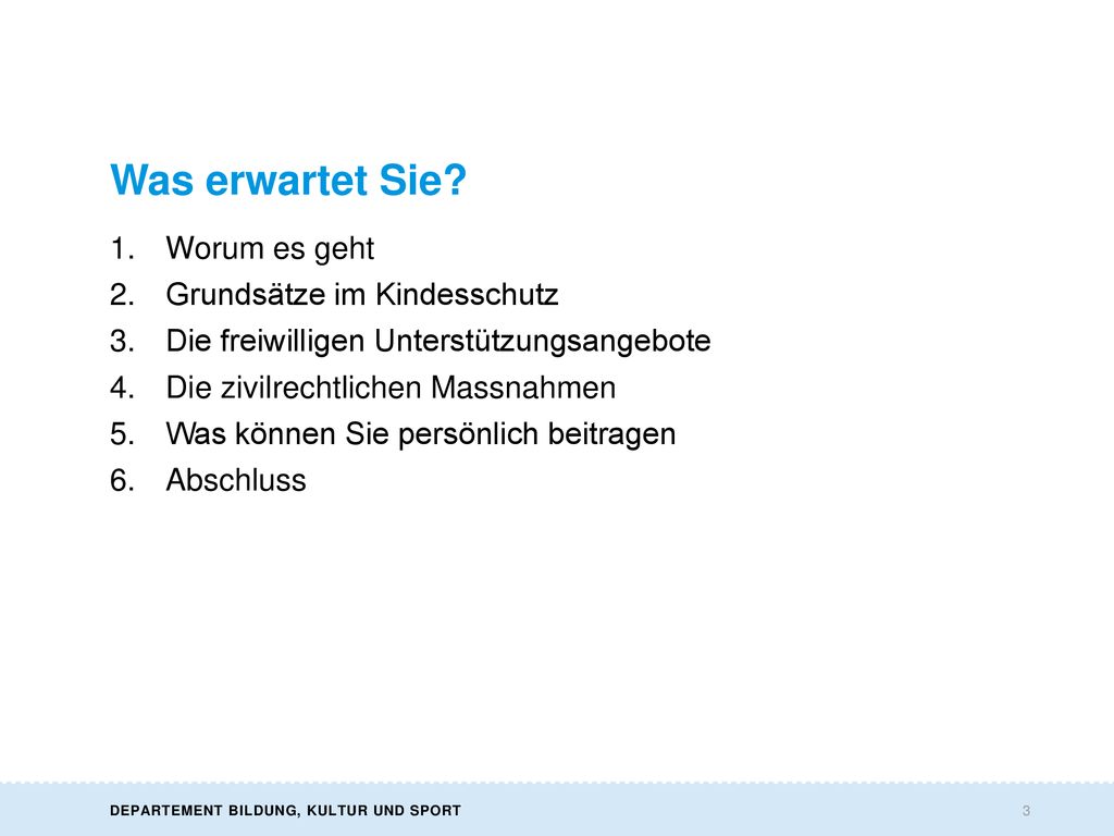 Was erwartet Sie Worum es geht Grundsätze im Kindesschutz