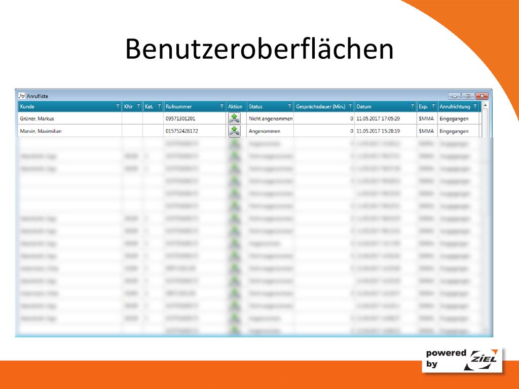 Benutzeroberflächen GUI zuerst, da andersherum Ergebnisse erst spät gezeigt werden können.