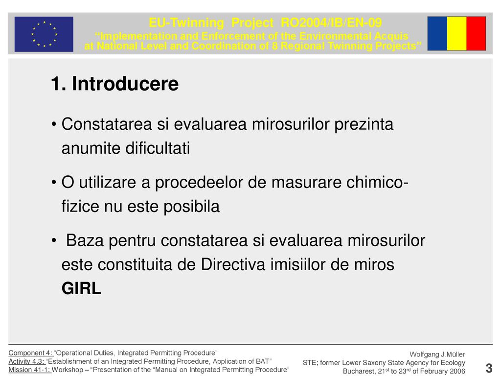 1. Introducere Constatarea si evaluarea mirosurilor prezinta anumite dificultati.