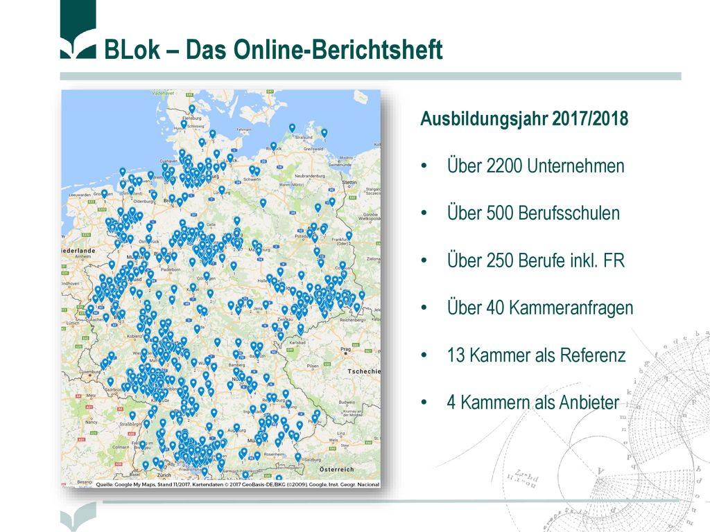 Ausbildungsjahr 2017/2018 Über 2200 Unternehmen. Über 500 Berufsschulen. Über 250 Berufe inkl. FR.