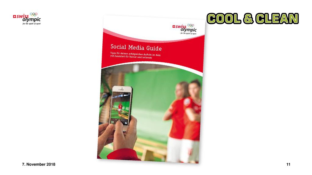 Als Unterstützung beim Thematisieren hat Swiss Olympic einen Social Media Guide zusammengestellt, den ihr den jungen Athletinnen und Athleten abgeben könnt. Darin enthalten sind auch sogenannte Fit-Tipps für Athleten. Dazu gehört beispielsweise, dass man nach einer Niederlage zuerst einmal etwas Zeit verstreichen lassen sollte, bevor man das Spiel oder den Wettkampf in den sozialen Medien kommentiert.