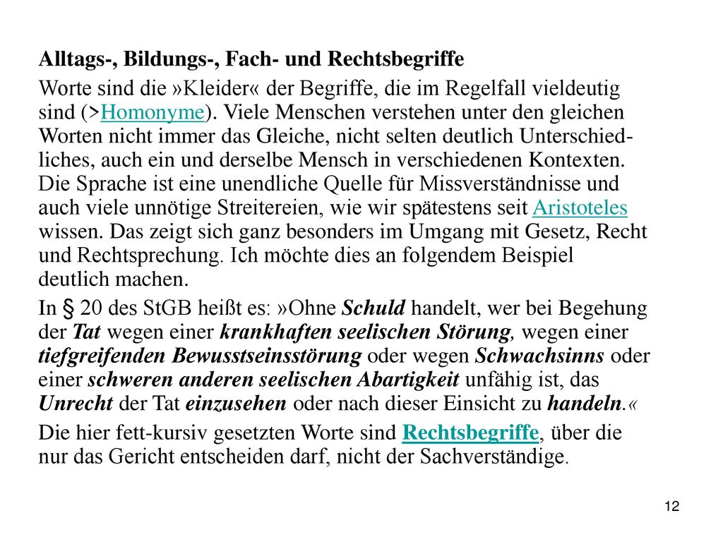 Alltags-, Bildungs-, Fach- und Rechtsbegriffe