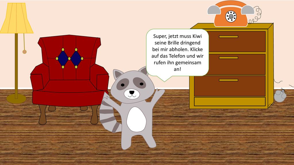 Super, jetzt muss Kiwi seine Brille dringend bei mir abholen