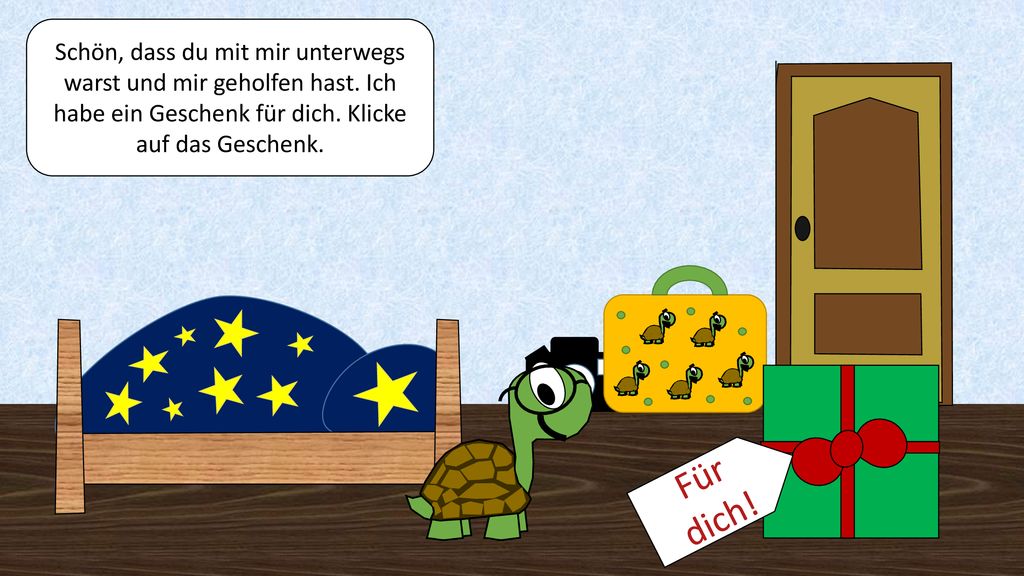 Schön, dass du mit mir unterwegs warst und mir geholfen hast