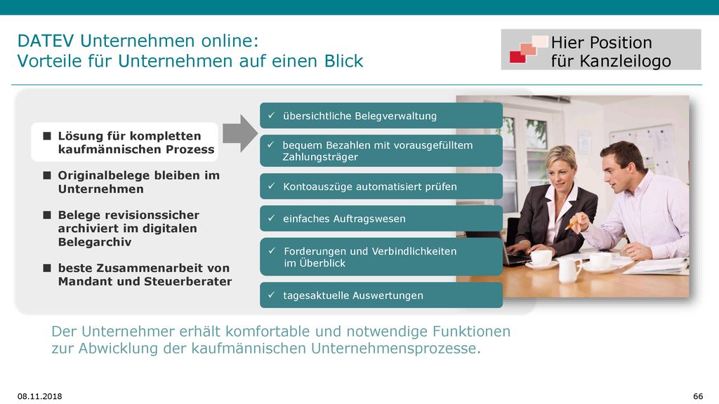 DATEV Unternehmen online: Vorteile für Unternehmen auf einen Blick