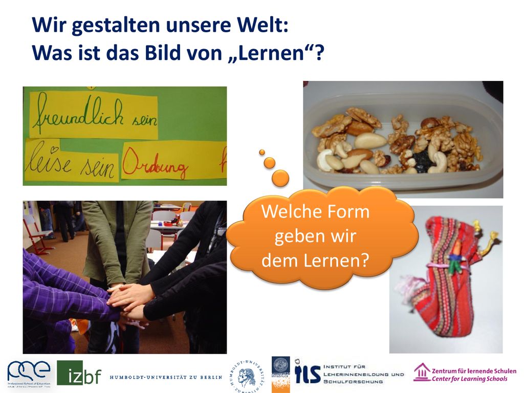 Wir gestalten unsere Welt: Was ist das Bild von „Lernen