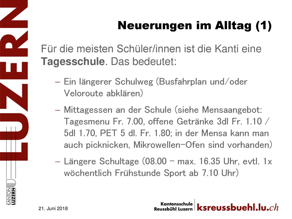 Neuerungen im Alltag (1)