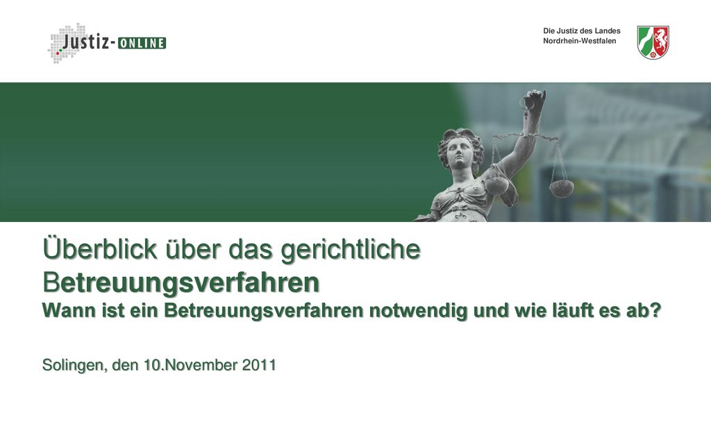 Überblick über das gerichtliche Betreuungsverfahren Wann ist ein Betreuungsverfahren notwendig und wie läuft es ab.