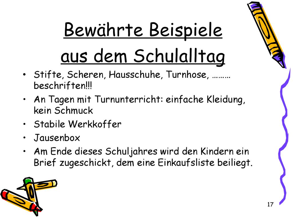 Bewährte Beispiele aus dem Schulalltag