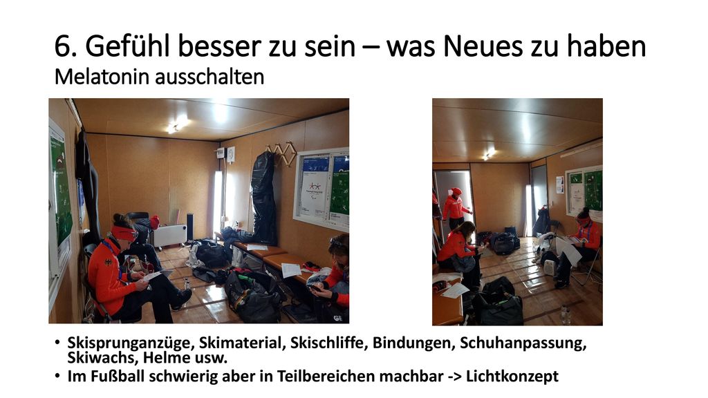6. Gefühl besser zu sein – was Neues zu haben Melatonin ausschalten
