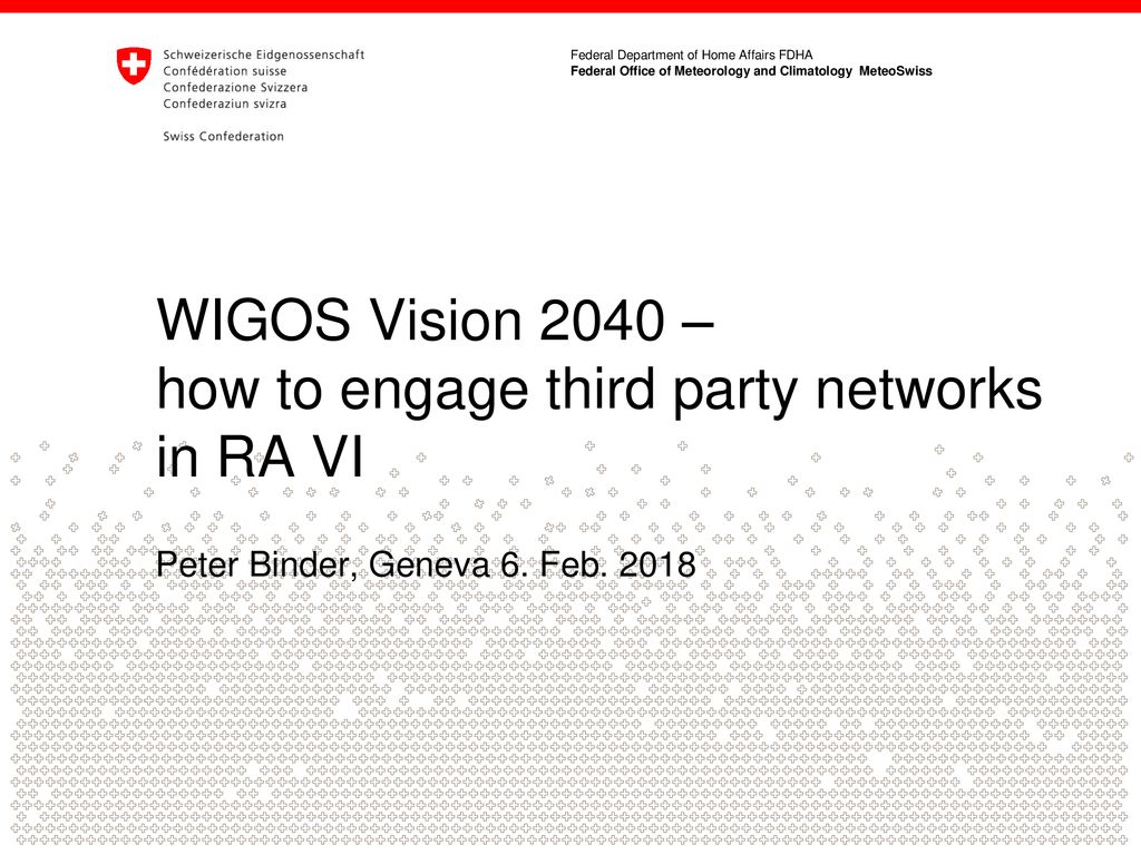 WIGOS Vision 2040 – how to engage third party networks in RA VI
