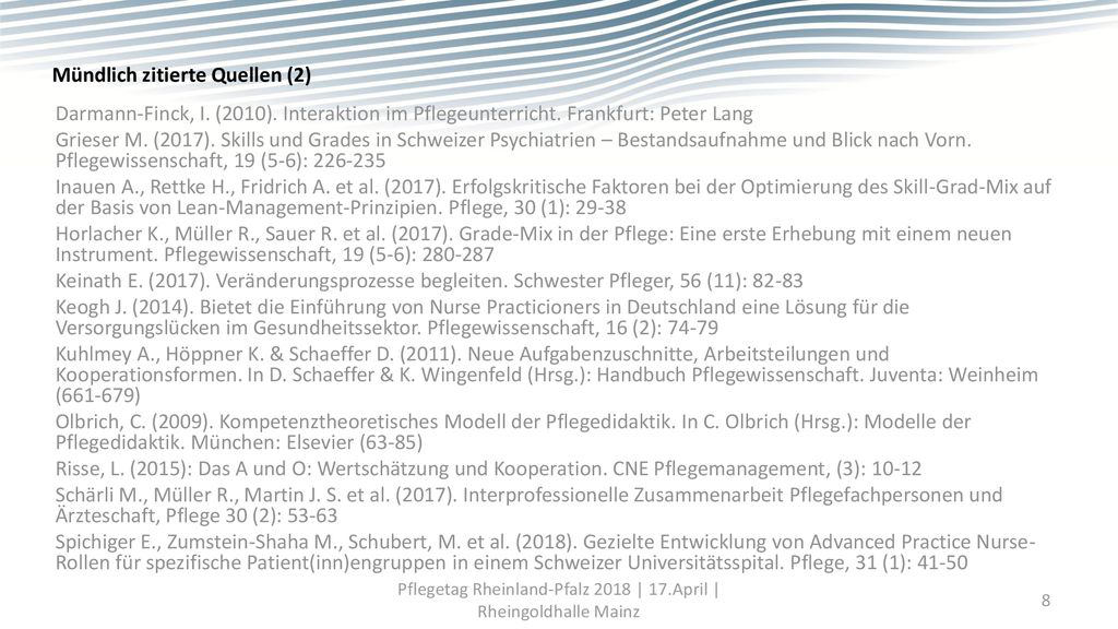 Pflegetag Rheinland-Pfalz 2018 | 17.April | Rheingoldhalle Mainz