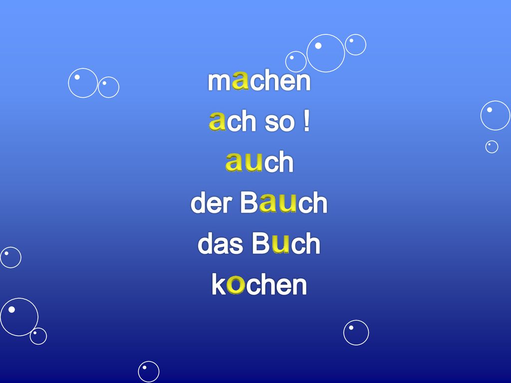machen ach so ! auch der Bauch das Buch kochen