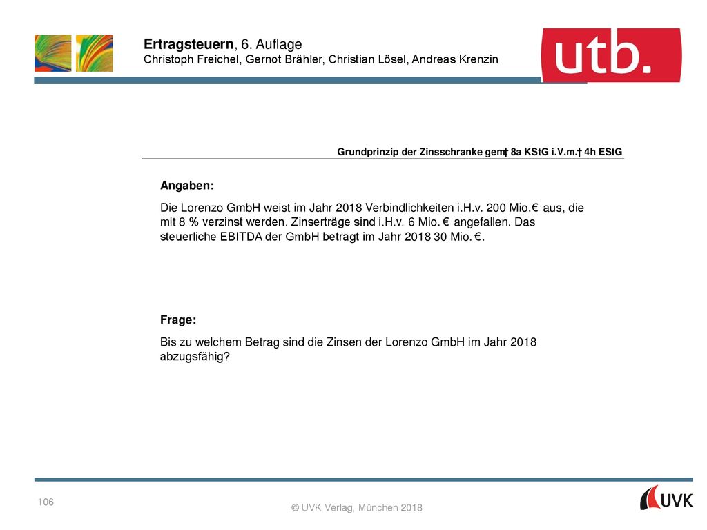 Die Lorenzo GmbH weist im Jahr 2018 Verbindlichkeiten i.H.v. 200 Mio.