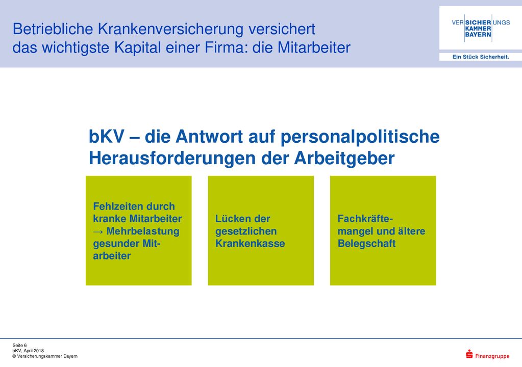 Betriebliche Krankenversicherung versichert das wichtigste Kapital einer Firma: die Mitarbeiter