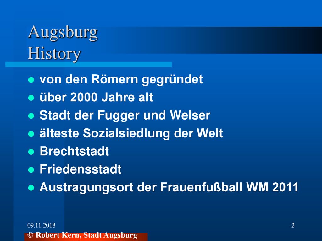 Augsburg History von den Römern gegründet über 2000 Jahre alt