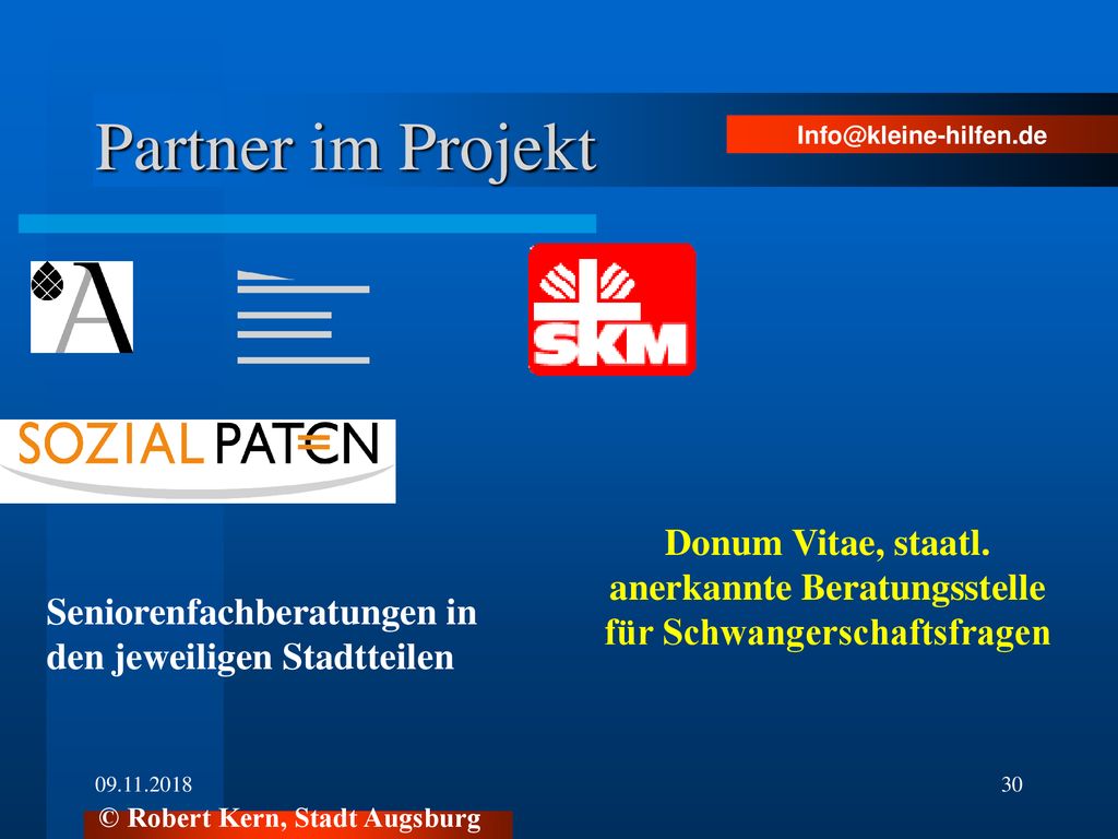 Partner im Projekt Donum Vitae, staatl. anerkannte Beratungsstelle für Schwangerschaftsfragen.