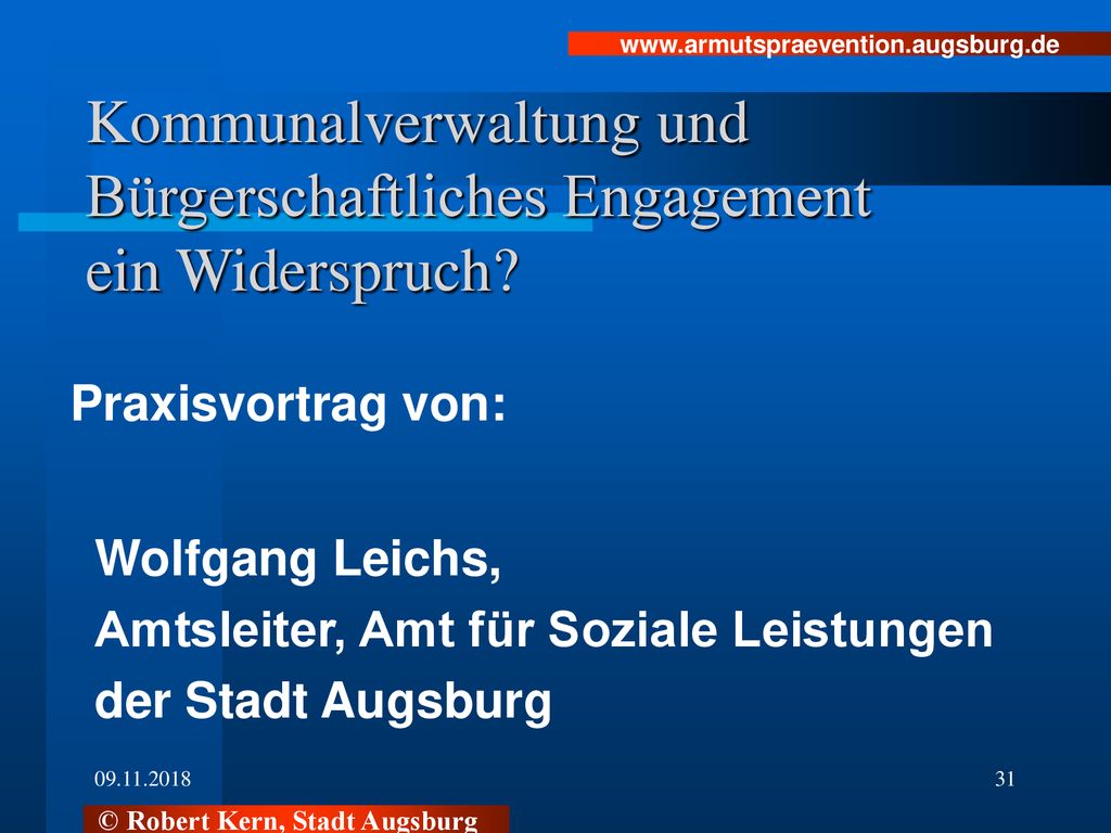 Am Beispiel Der Stadt Augsburg - Ppt Herunterladen