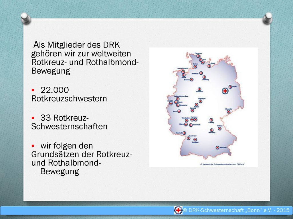 Als Mitglieder des DRK gehören wir zur weltweiten Rotkreuz- und Rothalbmond-Bewegung