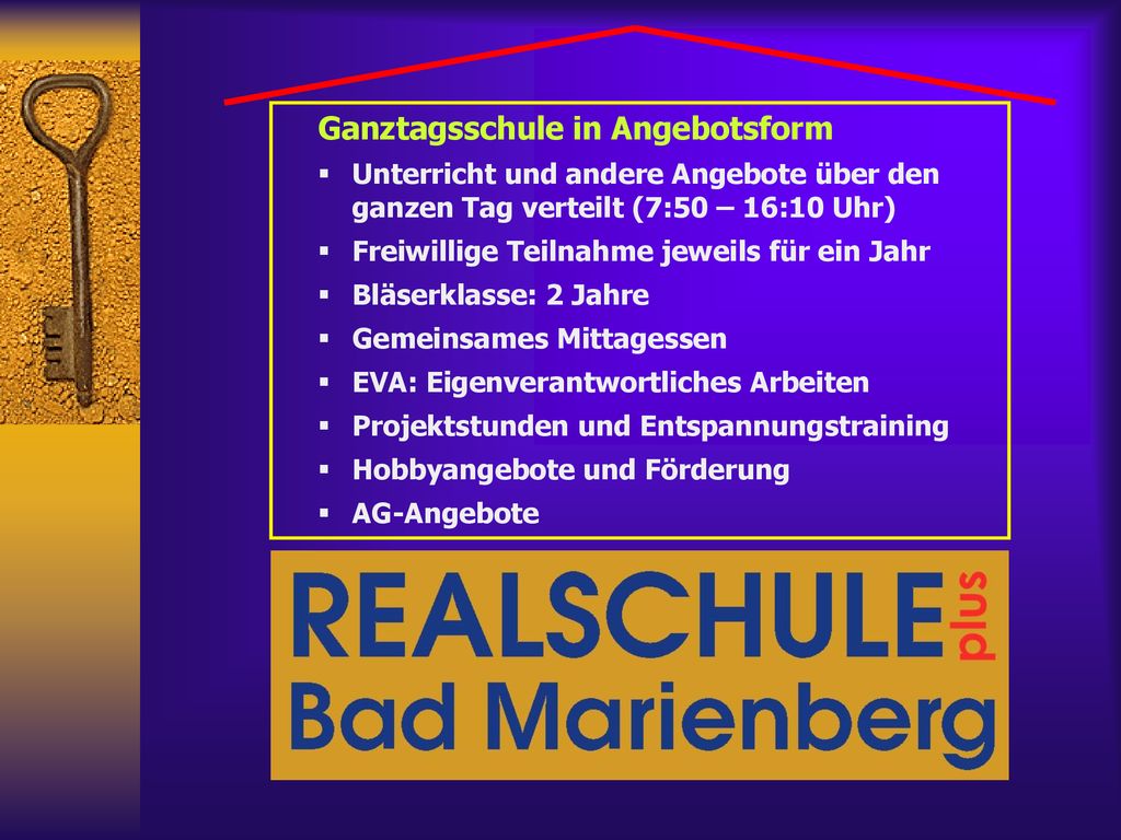 Ganztagsschule in Angebotsform