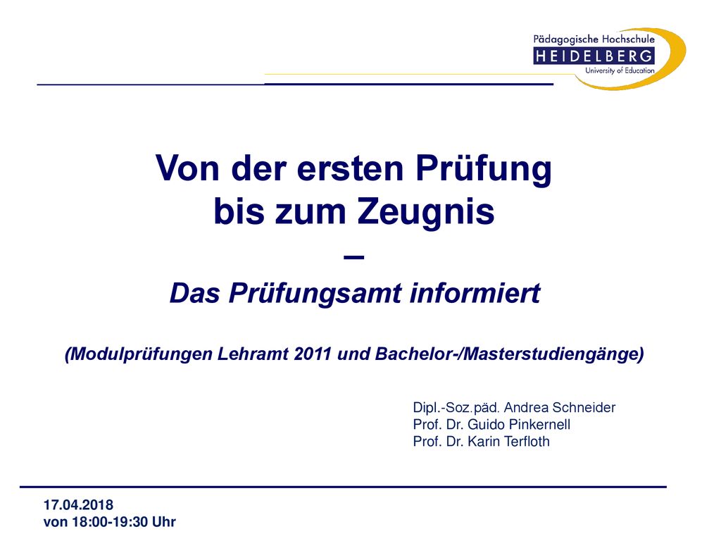 Von der ersten Prüfung bis zum Zeugnis – Das Prüfungsamt informiert