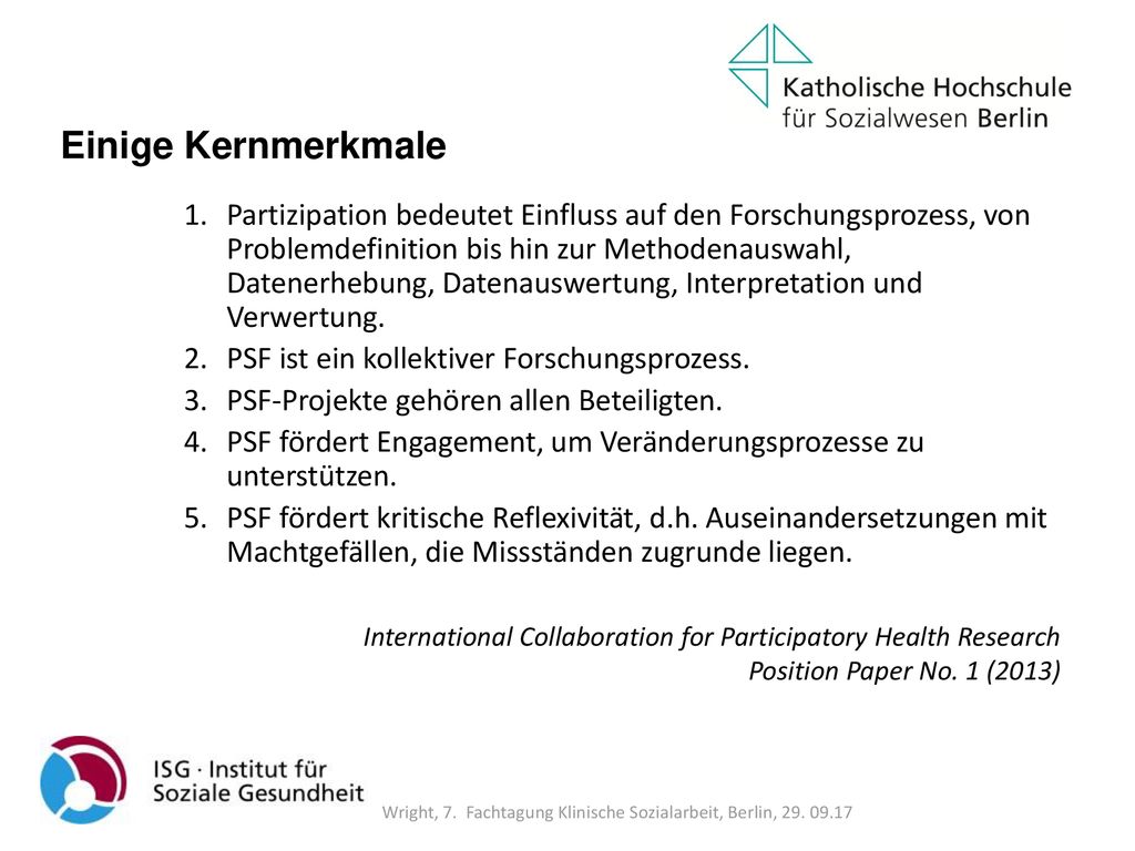 Wright, 7. Fachtagung Klinische Sozialarbeit, Berlin,