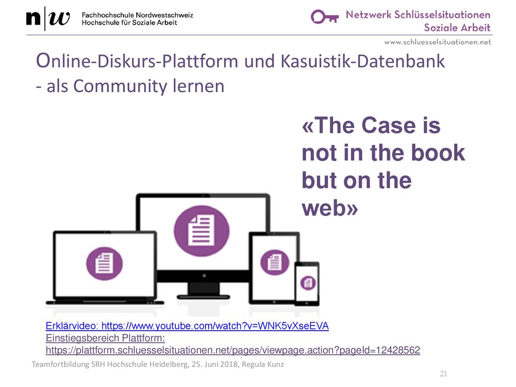 «The Case is not in the book but on the web»
