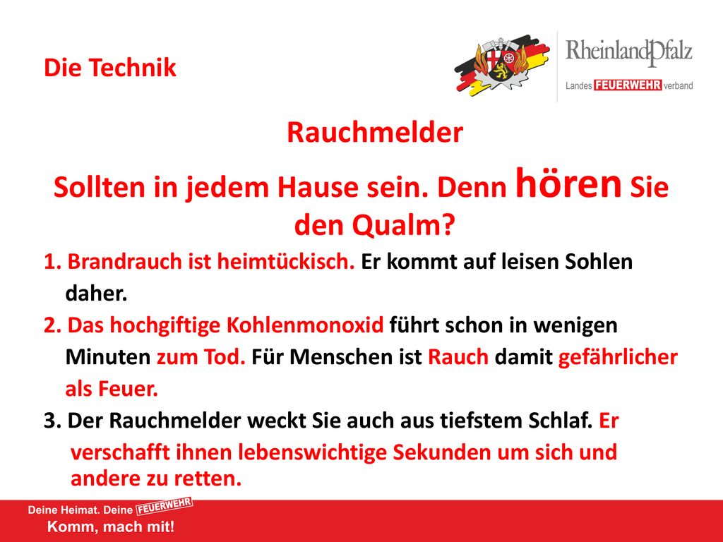 Sollten in jedem Hause sein. Denn hören Sie den Qualm