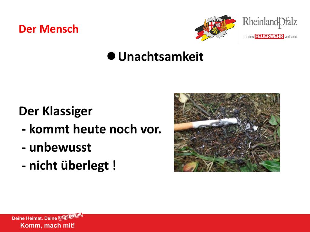 Unachtsamkeit Der Klassiger - kommt heute noch vor. - unbewusst