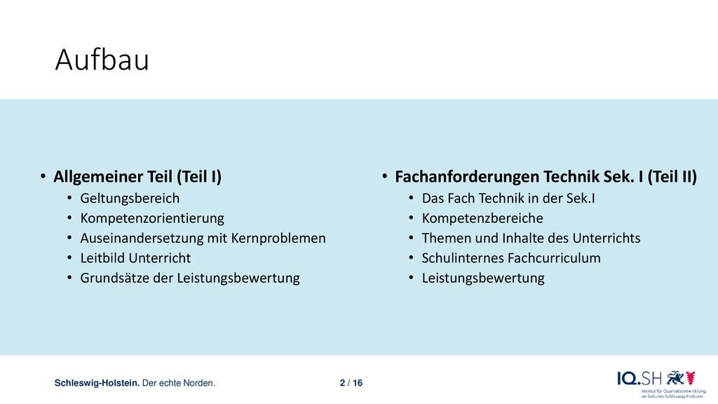 Fachanforderungen Technik - Ppt Herunterladen