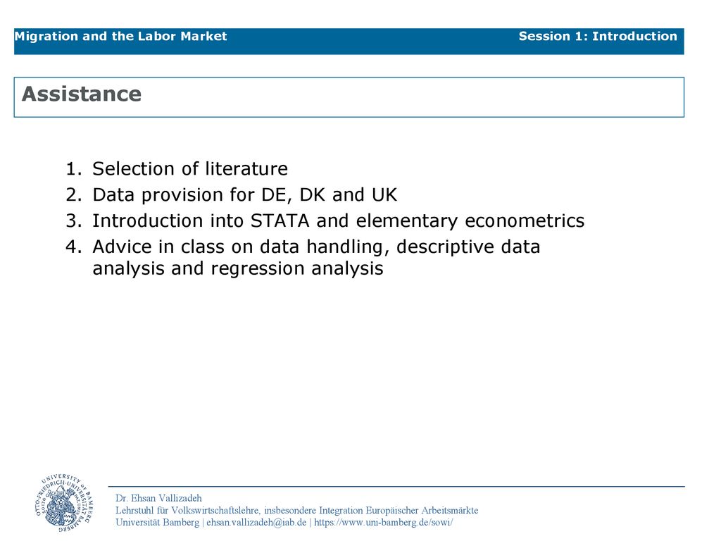 Assistance Selection of literature Data provision for DE, DK and UK